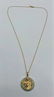 14 K Yellow Gold and Jade Pendant Necklace Oriental - 2
