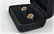 10 K Yellow Gold Floral Earrings with Center CZs Stone - 4