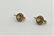 10 K Yellow Gold Floral Earrings with Center CZs Stone - 6