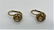 10 K Yellow Gold Floral Earrings with Center CZs Stone - 7