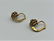 10 K Yellow Gold Floral Earrings with Center CZs Stone - 8