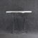Mid-Century Modern Round Tubular Chrome Stand White Top
