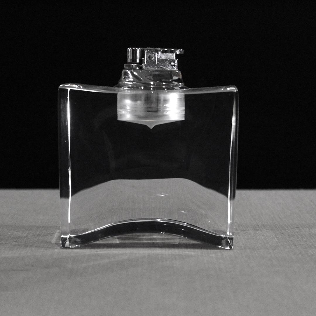 Mid-Century Modern Crystal Glass Table Top Lighter (1 of 5)