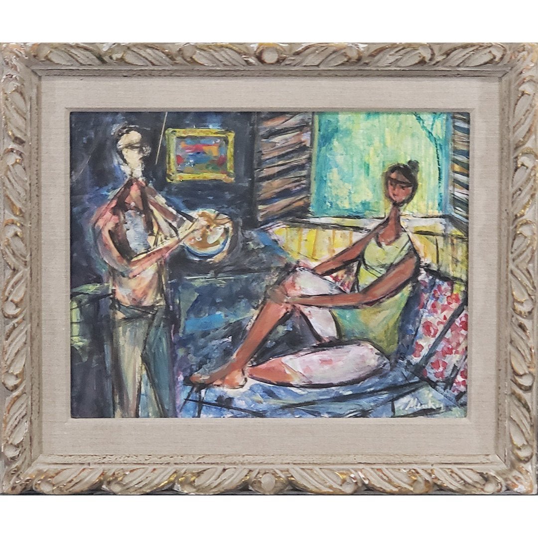 Sigmund Menkes, Polish / Amer Gouache Figures in Studio (1 of 8)