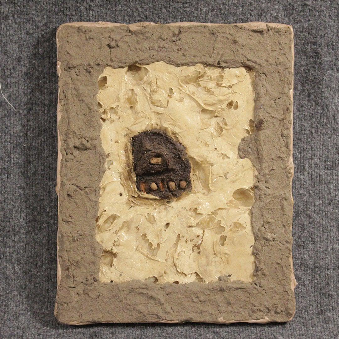 Agge, Brutalist Mid-Century Sculpture Wall Hanging: Agge, Brutalist Mid-Century Sculpture Wall Hanging. Mixed Media. Size: 14 x 11 inches