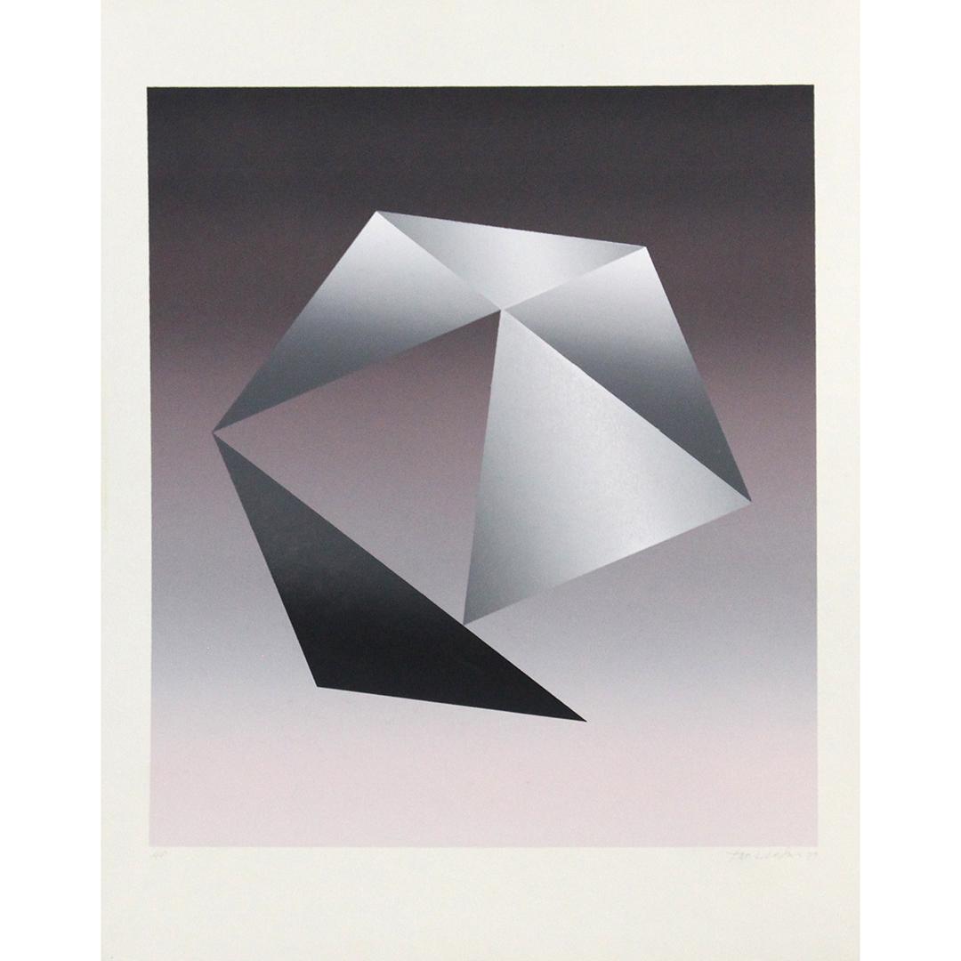 TAD LIPSKI 1979 AP, Off Set Lithograph, Op Art: TAD LIPSKI 1979 AP, Off Set Lithograph, Op Art, Style of Victor Vasarely. Pencil signed and dated, Artist Proof. Size: 28.5 x 22.5 inches
