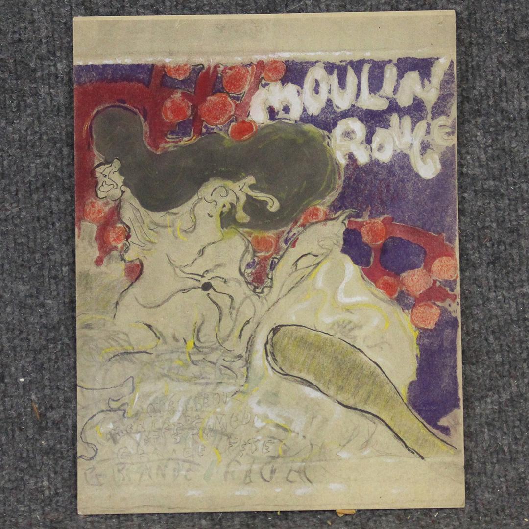 Moulin Rouge, Vintage Pierre Bonnard Lithograph: Moulin Rouge, Vintage Pierre Bonnard Lithograph. Size: 10.25 x 8 inches