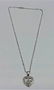 10 K WHITE GOLD DIAMONDS HEART PENDANT NECKLACE - 4