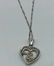 10 K WHITE GOLD DIAMONDS HEART PENDANT NECKLACE - 5
