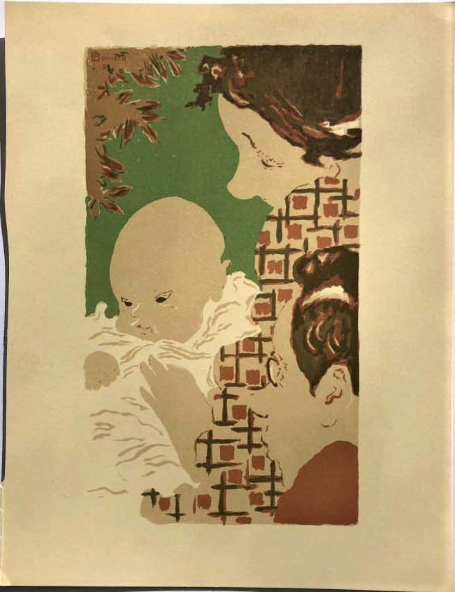 Pierre Bonnard 1867-1947, Lithograph Signed in Plate: Pierre Bonnard 1867-1947, Lithograph Signed in Plate. Unframed. Size: image 10 1/8 in. x 5 7/8 in. ; full sheet size 12 3/8 in. x 9.5 in. ;ASKart: Pierre Bonnard (1867 - 1947)Pierre Bonnard was active