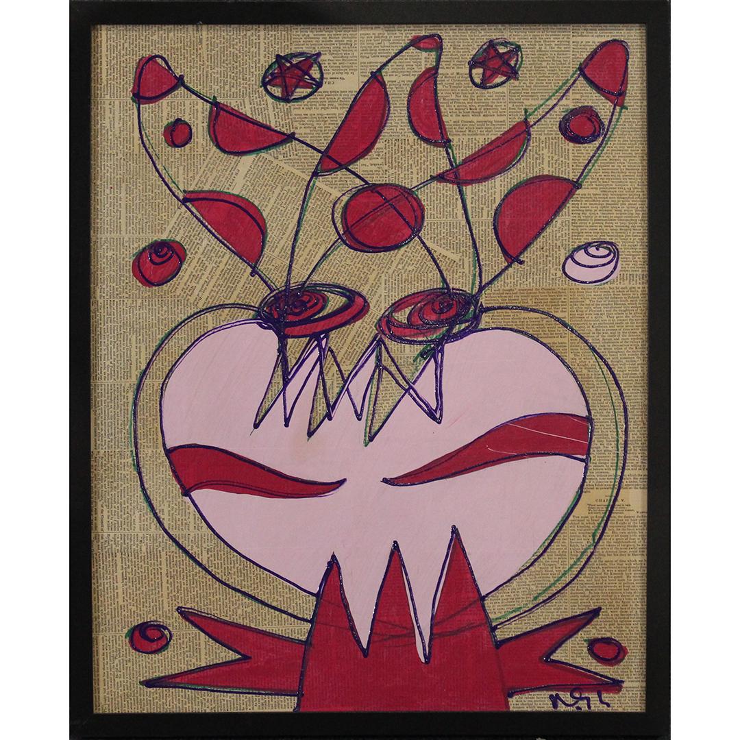 Wayne Cunningham, American, Modernism Abstract Figure: Wayne Cunningham, American, Modernism Abstract Figure. Acrylic on board. Signed, Framed, Well Listed American Artist. ASKart: Wayne Cunningham (20th Century)Wayne Cunningham was active/lived in United