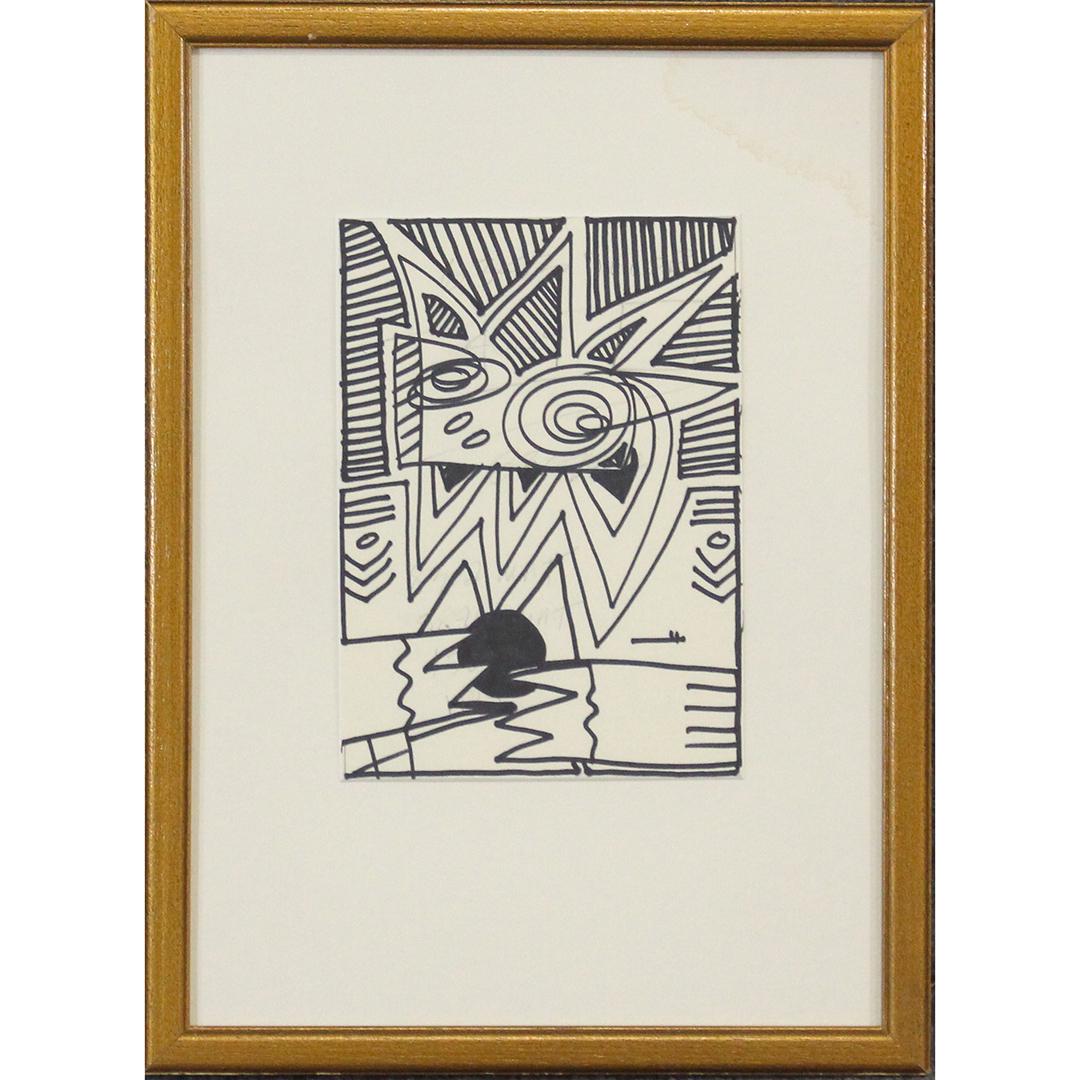 Wayne Cunningham, American, Modernism Abstract Marker: Wayne Cunningham, American, Modernism Abstract Marker drawing. Signed, framed. Well Listed American Artist. Size: 7 3/4 x 53/4, 15 x 11. ; ASKart: Wayne Cunningham (20th Century)Wayne Cunningham was a