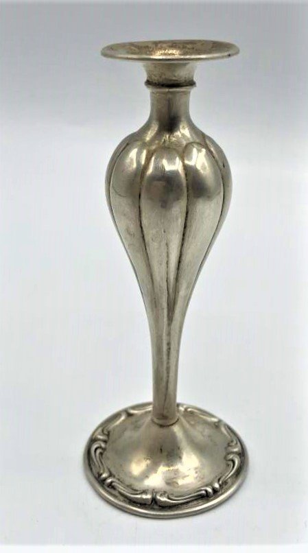 Sterling Silver Flower Form Bud Vase - Vintage (1 of 5)