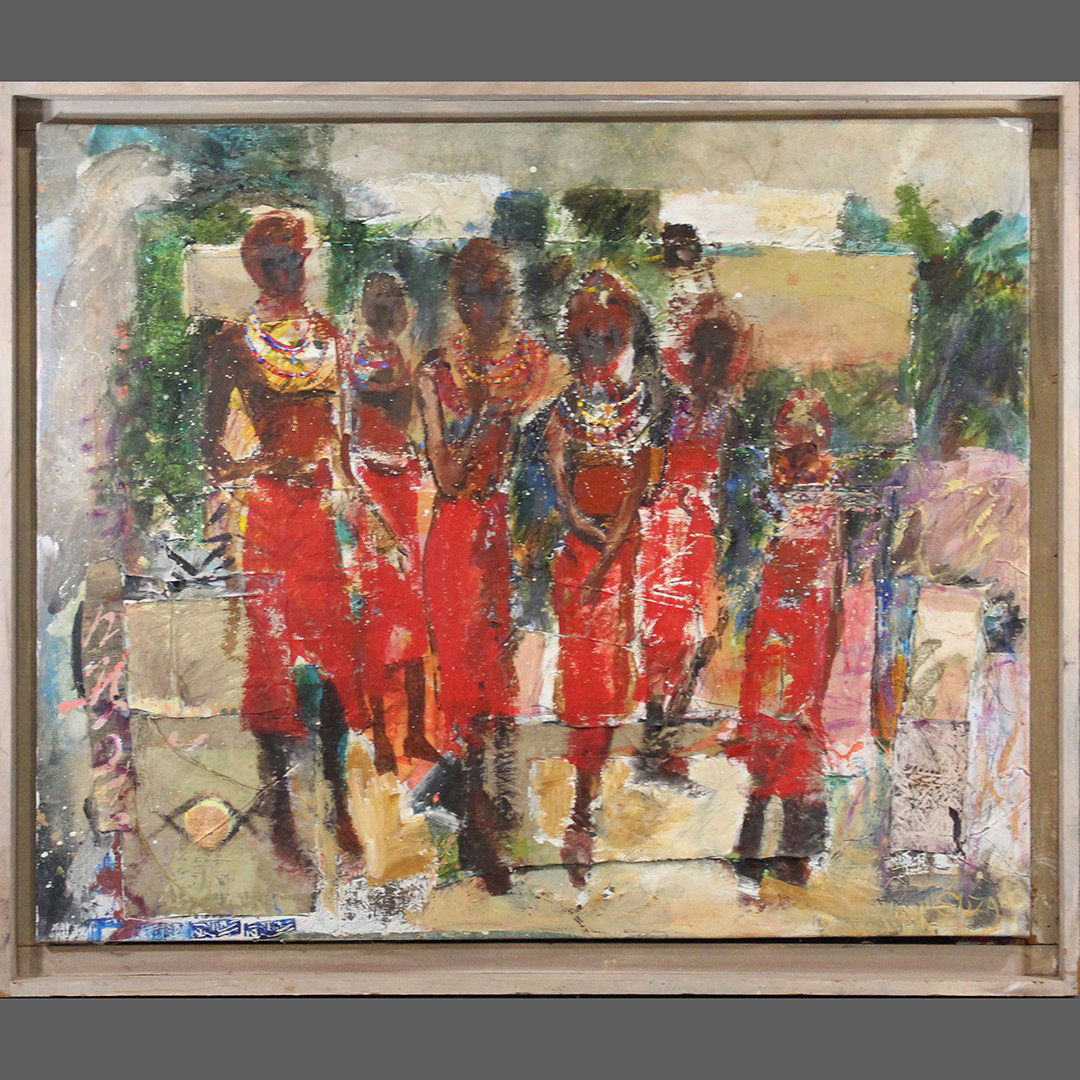 BILL SOZA aka Billy Soza War Soldier HAITIAN WOMEN O/c (1 of 10)