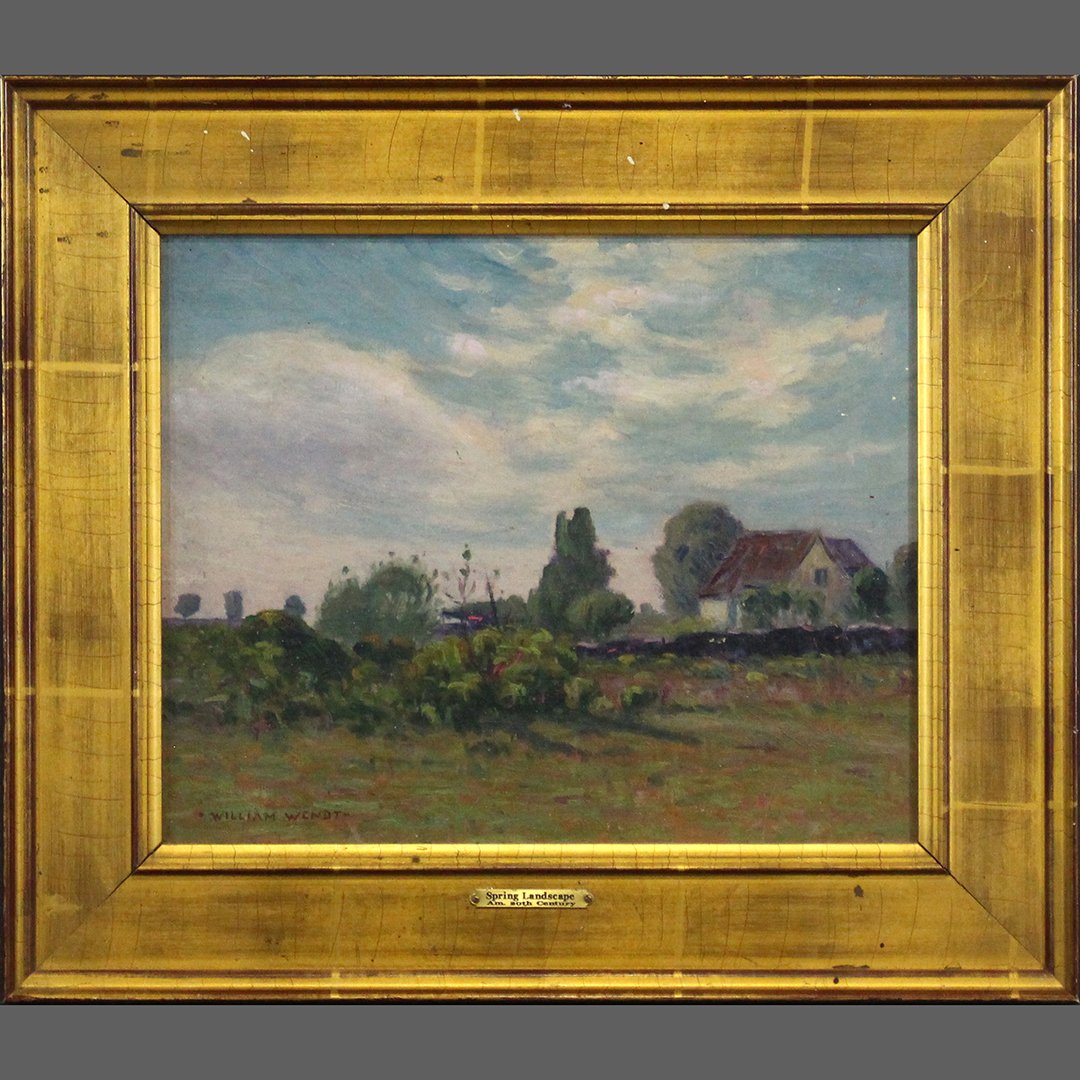 William Wendt  1865-1946 American O/b Spring Landscape (1 of 8)