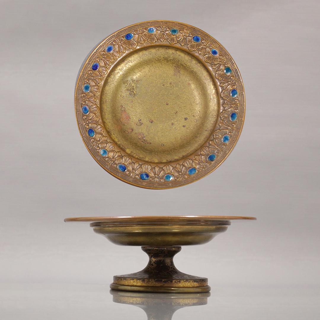 Favrille Louis C Tiffany Furnaces Inc 504 Jewel Compote (1 of 7)