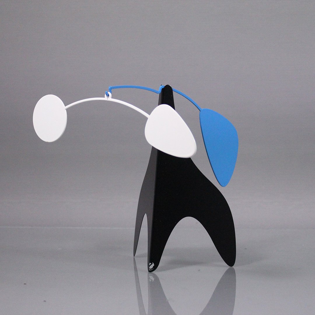 Modern Design Table Top Mobile Black, Blue & White (1 of 5)