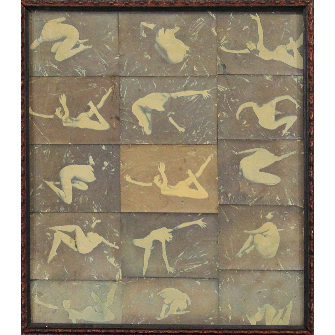 Don Snyder 1969, Collage Nude Woman in Erotic Positions: Don Snyder 1969, Collage Nude Woman in Erotic Positions. Signed and dated on verso. Size: image 14 in. x 12 in.; outer frame 14.75 in. x 12.75 in.