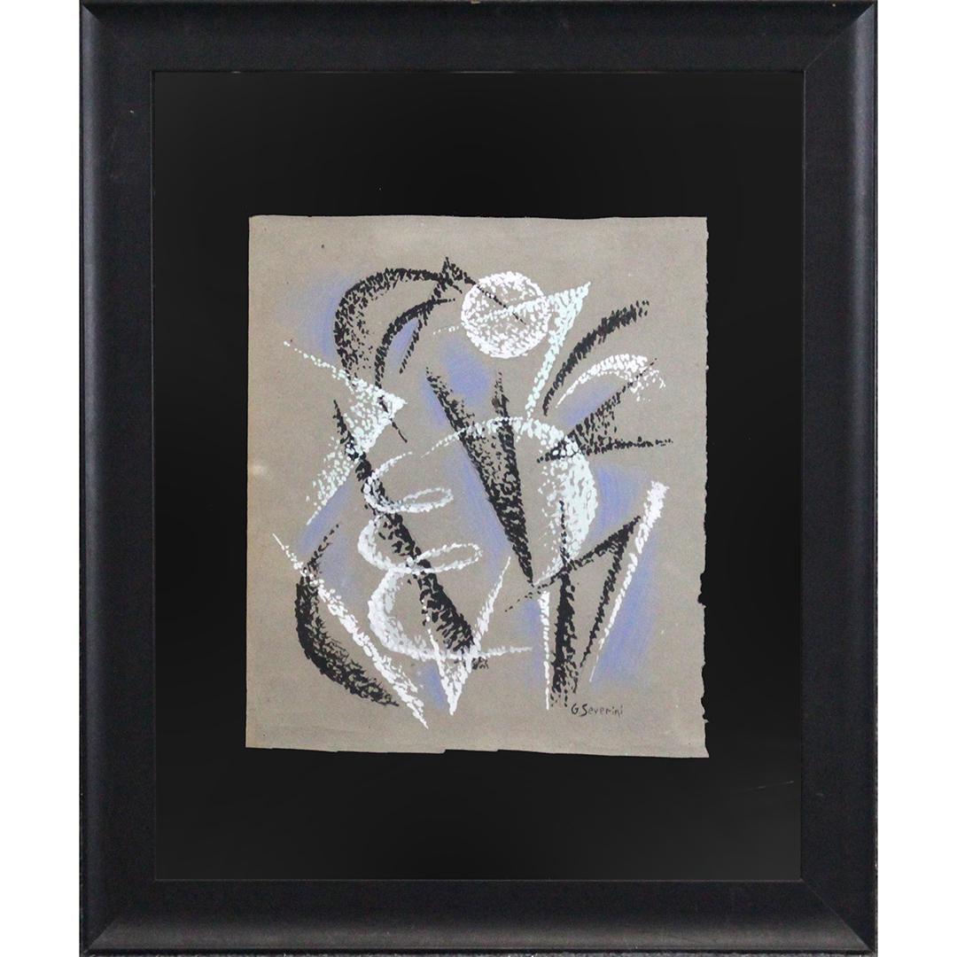GINO SEVERINI, 1958, Pastel Modernism with Provenance (1 of 10)