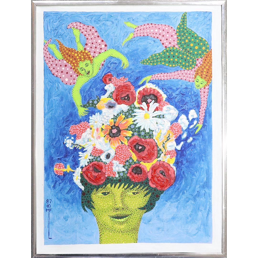 Meyer F Lieberman Listed Oil/c, 1987, Flora (1 of 6)