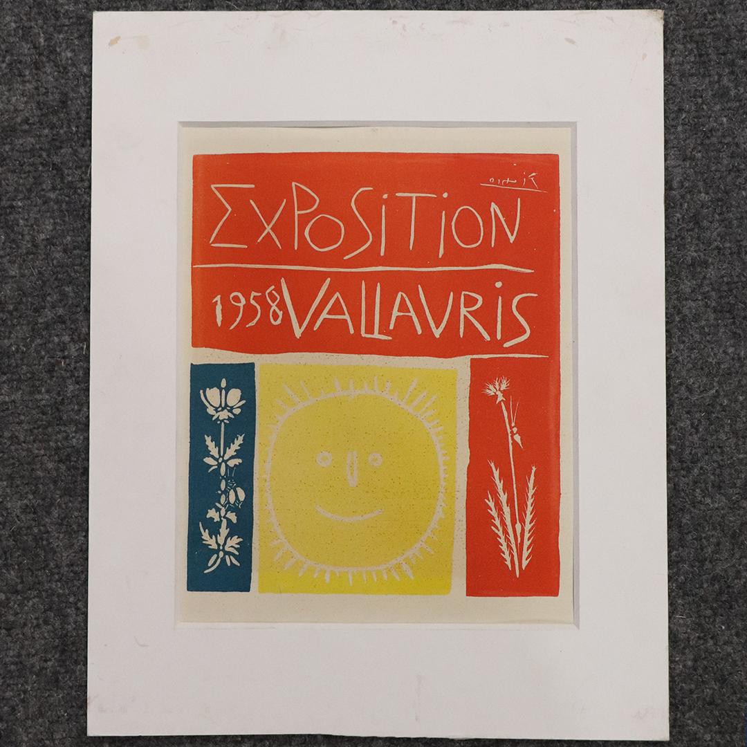Picasso Silkscreen Exposition 1958 Vallauris (1 of 4)