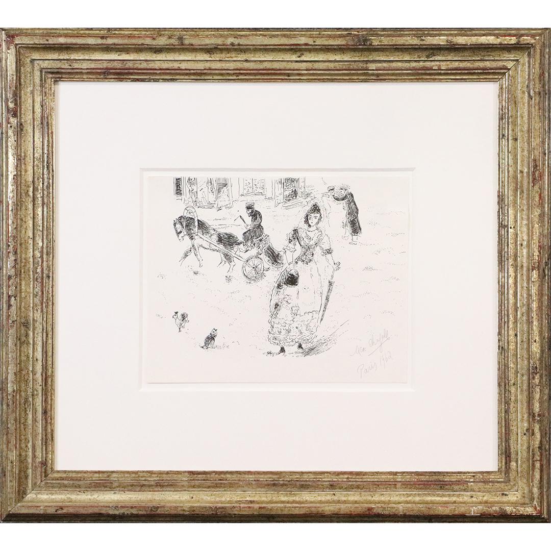 MARC CHAGALL (1887-1985) Memories Of Old World Pen Ink (1 of 6)