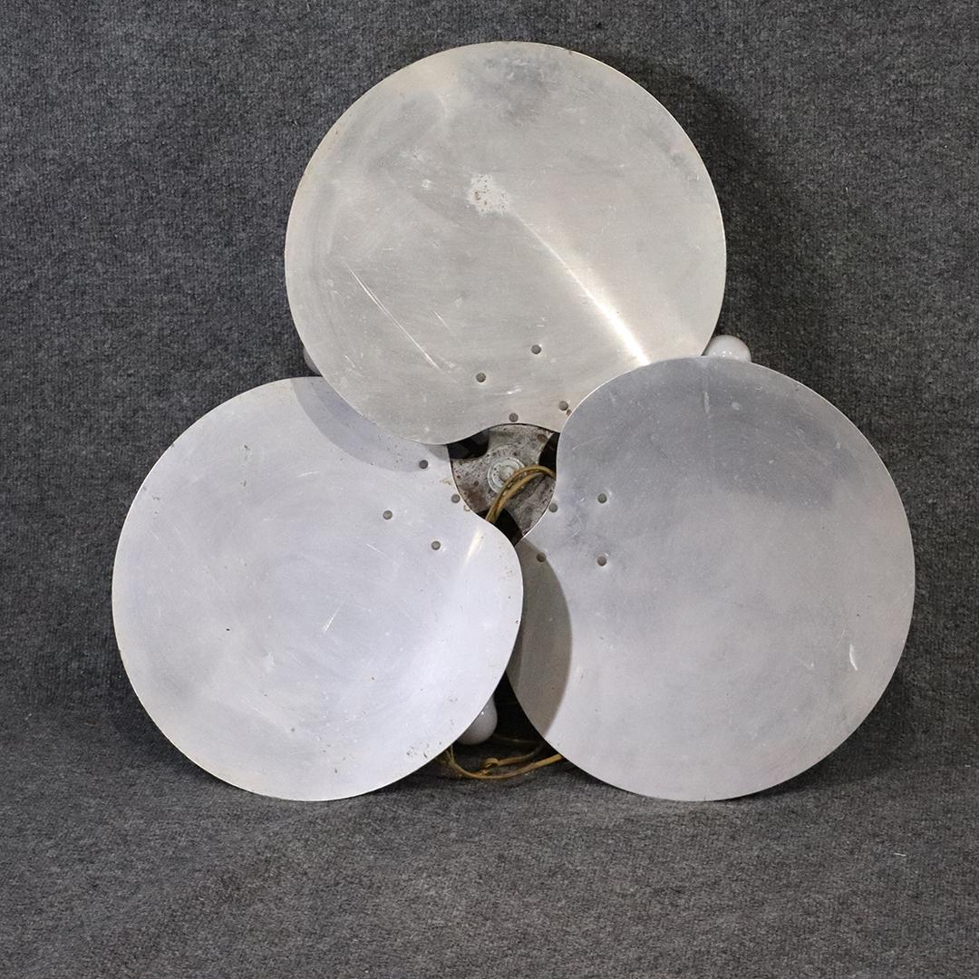 Mid-Century Aluminum Industrial Fan Blades Wall Light (1 of 5)