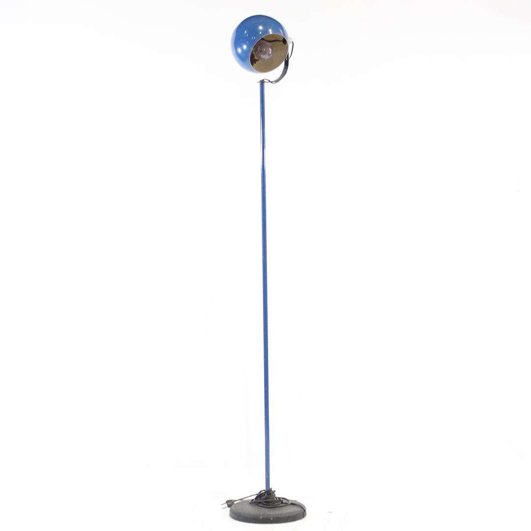 Mid-century Modern Italian Eyeball Blue Floor Lamp (1 of 6)