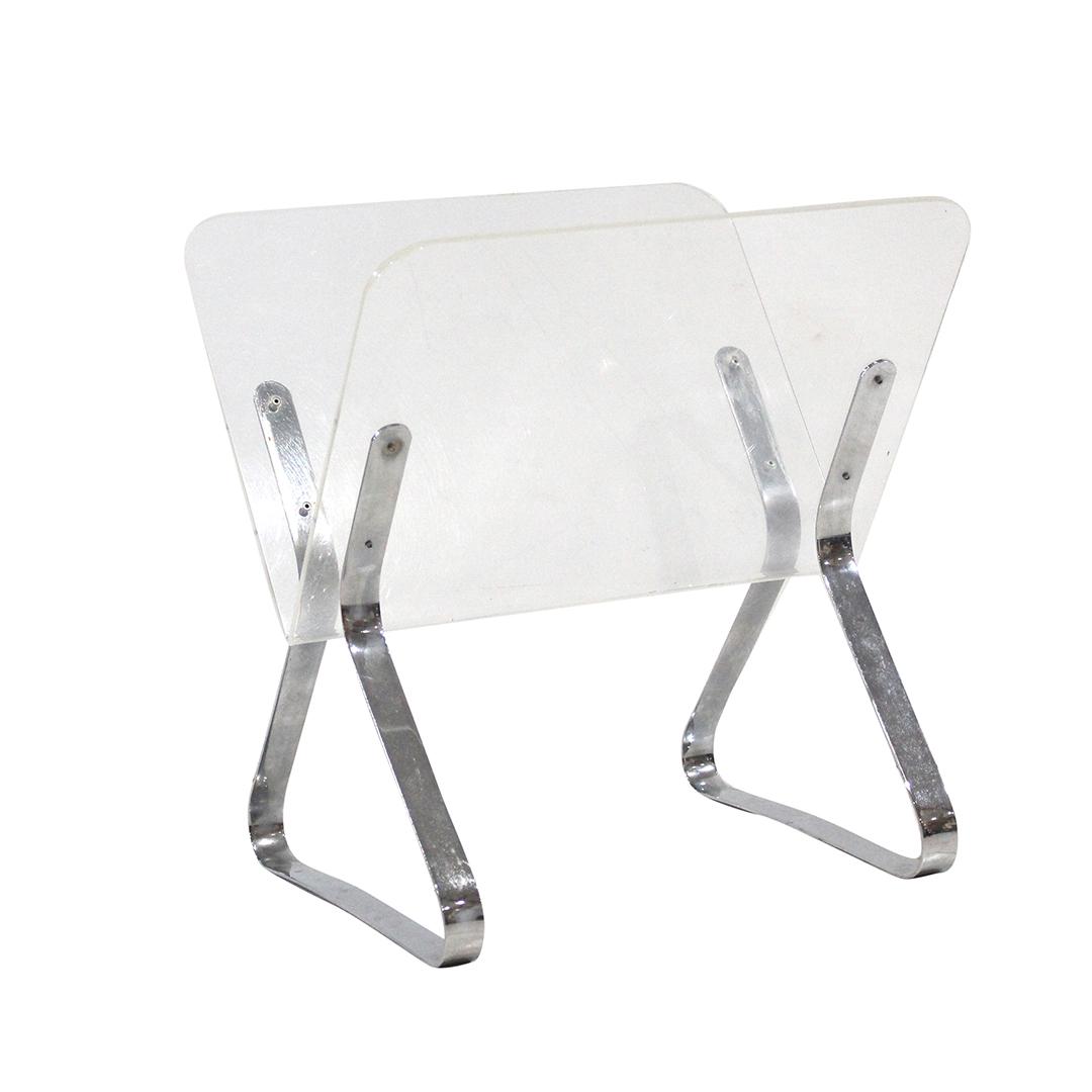 Vintage Mid-Century Modern Lucite Magazine Holder with (1 of 4)