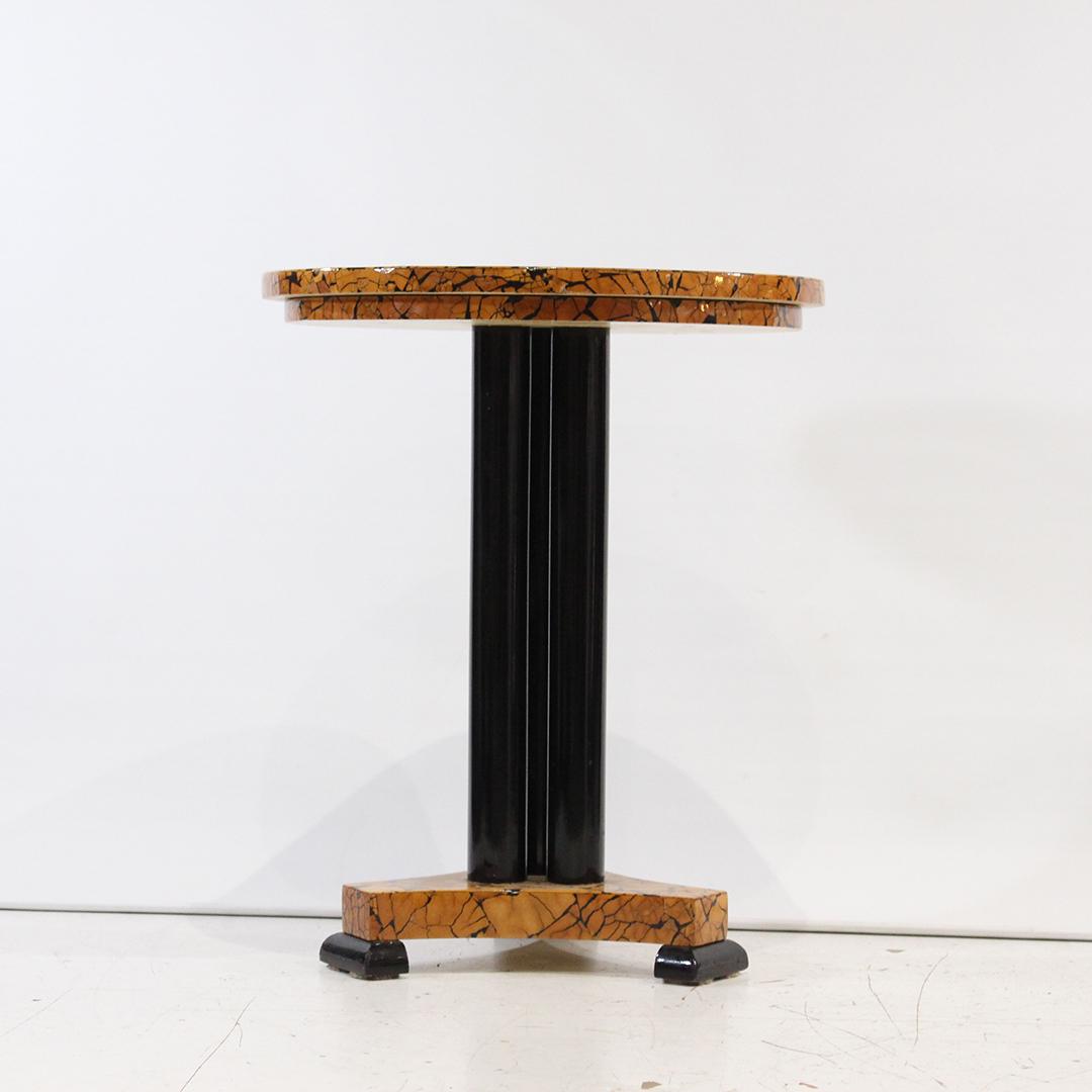 Vintage Columbian Art Deco Crackle Top Occasional Table (1 of 7)