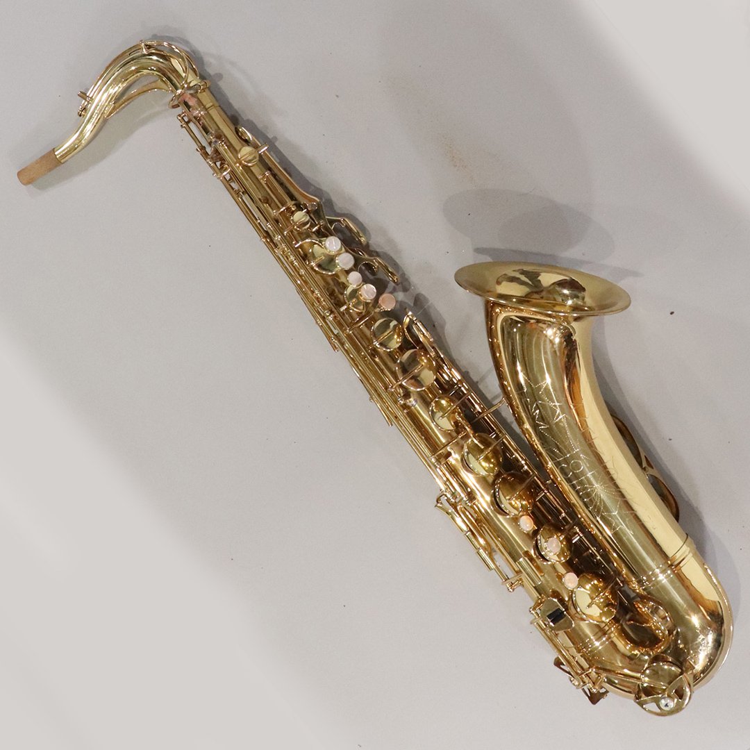 CONN Brass Saxophone Serial # 89444 with Case: CONN Brass Saxophone Serial # 89444 with Case. Clean. Size: 32 in. length, 10 in. wide. Case 32 in. length , 12 in. wide