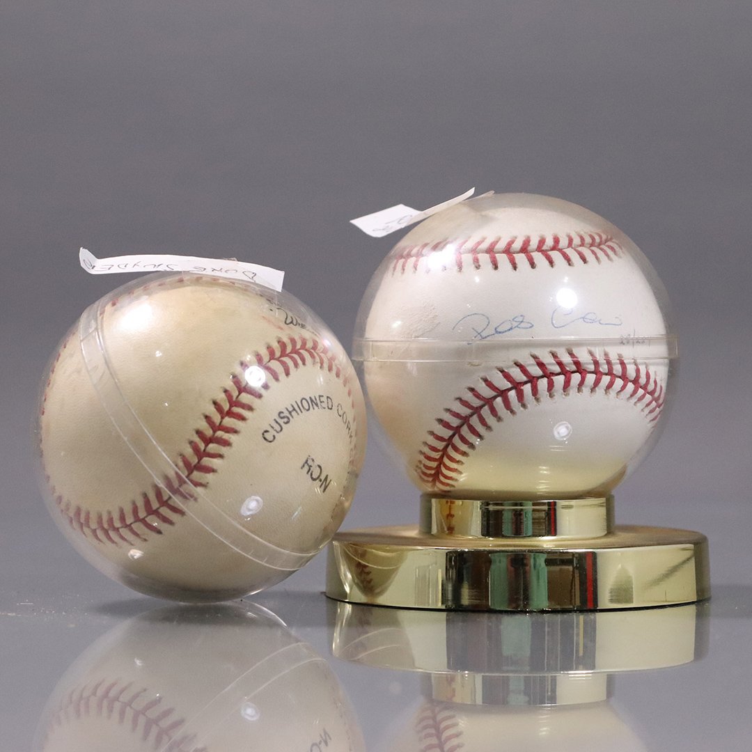 Two Vintage Autographed Baseballs: Duke Snider, R Cano: Two Vintage Autographed Baseballs: Duke Snider and Robinson Cano. Size: 3 in. diameter each.