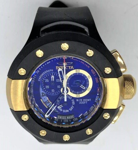 INVICTA S1 Rally Men's Wristwatch Blue Dial: INVICTA S1 Rally Men's Wristwatch Blue Dial. Swiss Made. Size: 2 in. diameter bezel