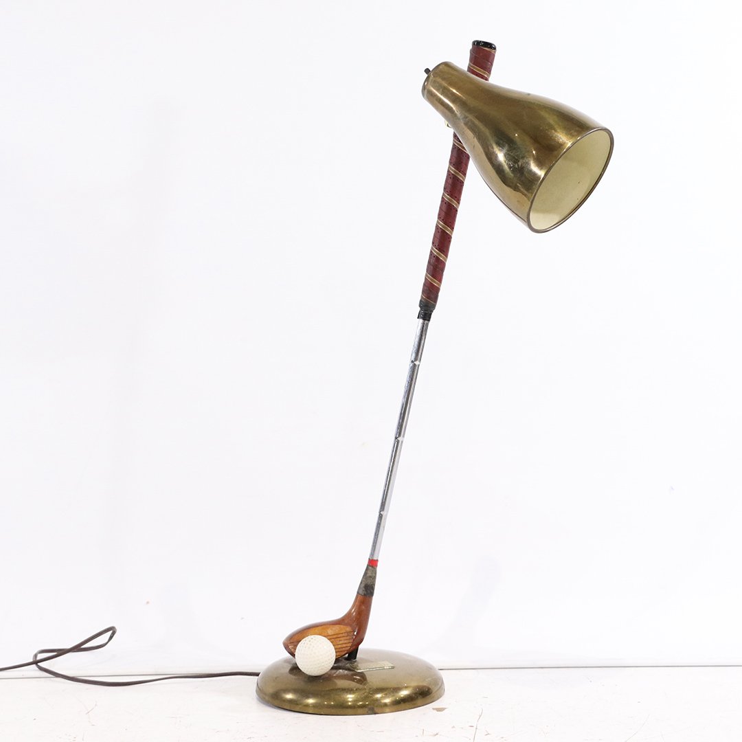 1962 Hole In One Vintage Golf Presentation Lamp: 1962 Hole In One Vintage Golf Presentation Lamp. Size: 27 in. height, 7.5 in. wide.