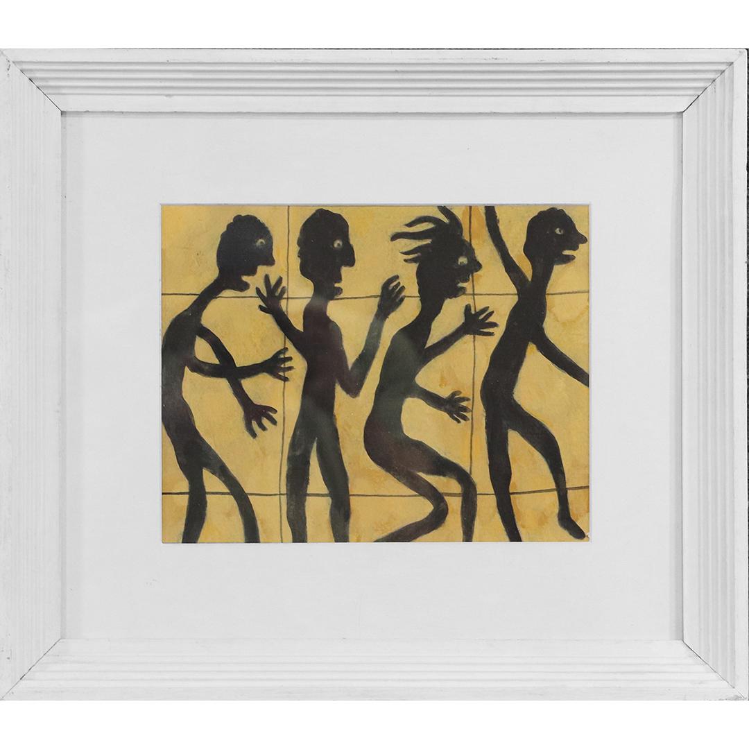Louis Soutter [after] Figures Gouache and Ink, Framed: Louis Soutter [after] Figures Gouache and Ink, Framed. size: 7.5x9.5 image, 14.25x16.25 outside frame.ASKart: Louis J Soutter (1871 - 1942)Louis J. Soutter was active/lived in Colorado / Switzerland.