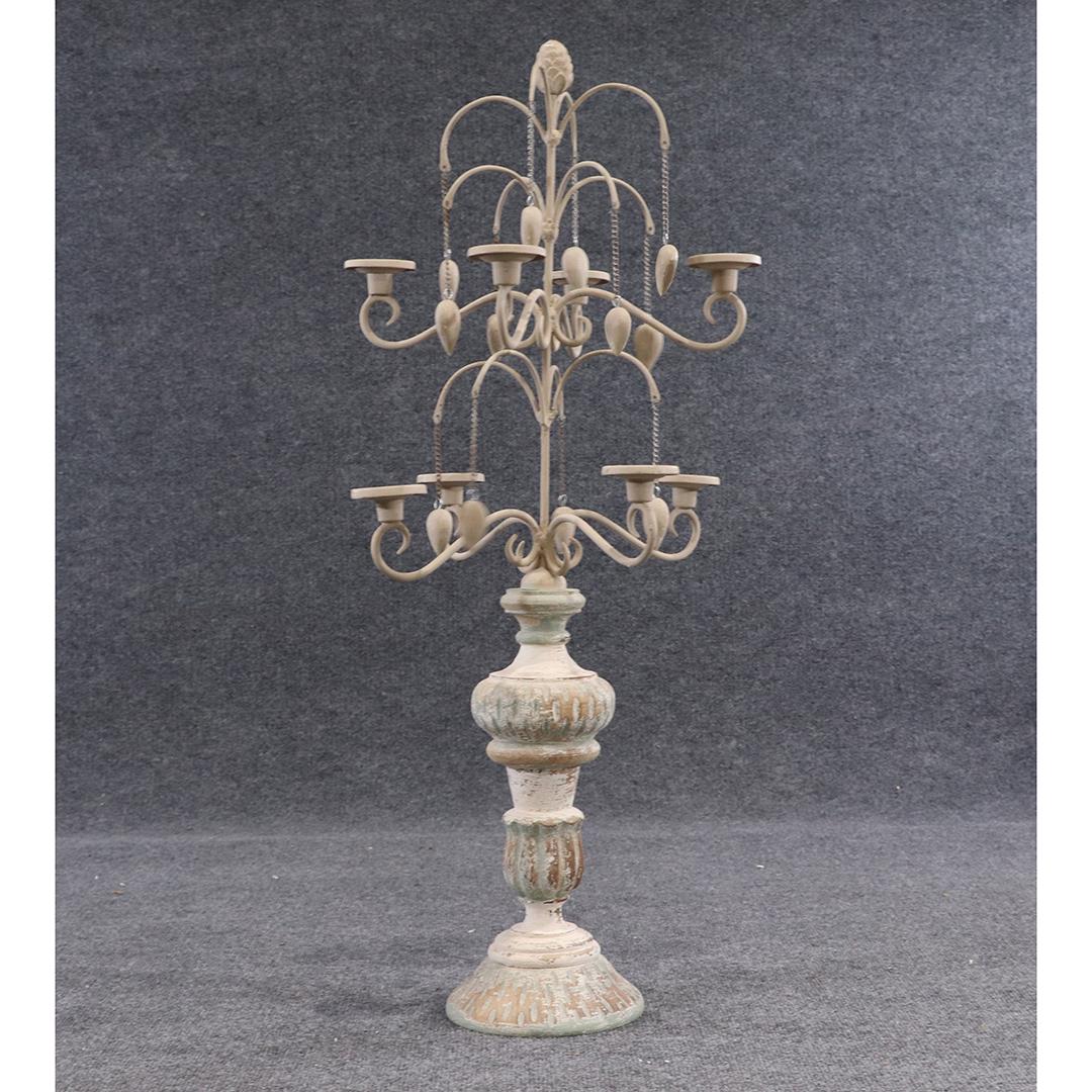 Country French Style Decorative Fountain Candelabra: Country French Style Decorative Fountain Candelabra. size: 33.5 in. height x 14.5 in. wide