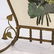 19th C Brass French Victorian Fire Screen with Floral - 5