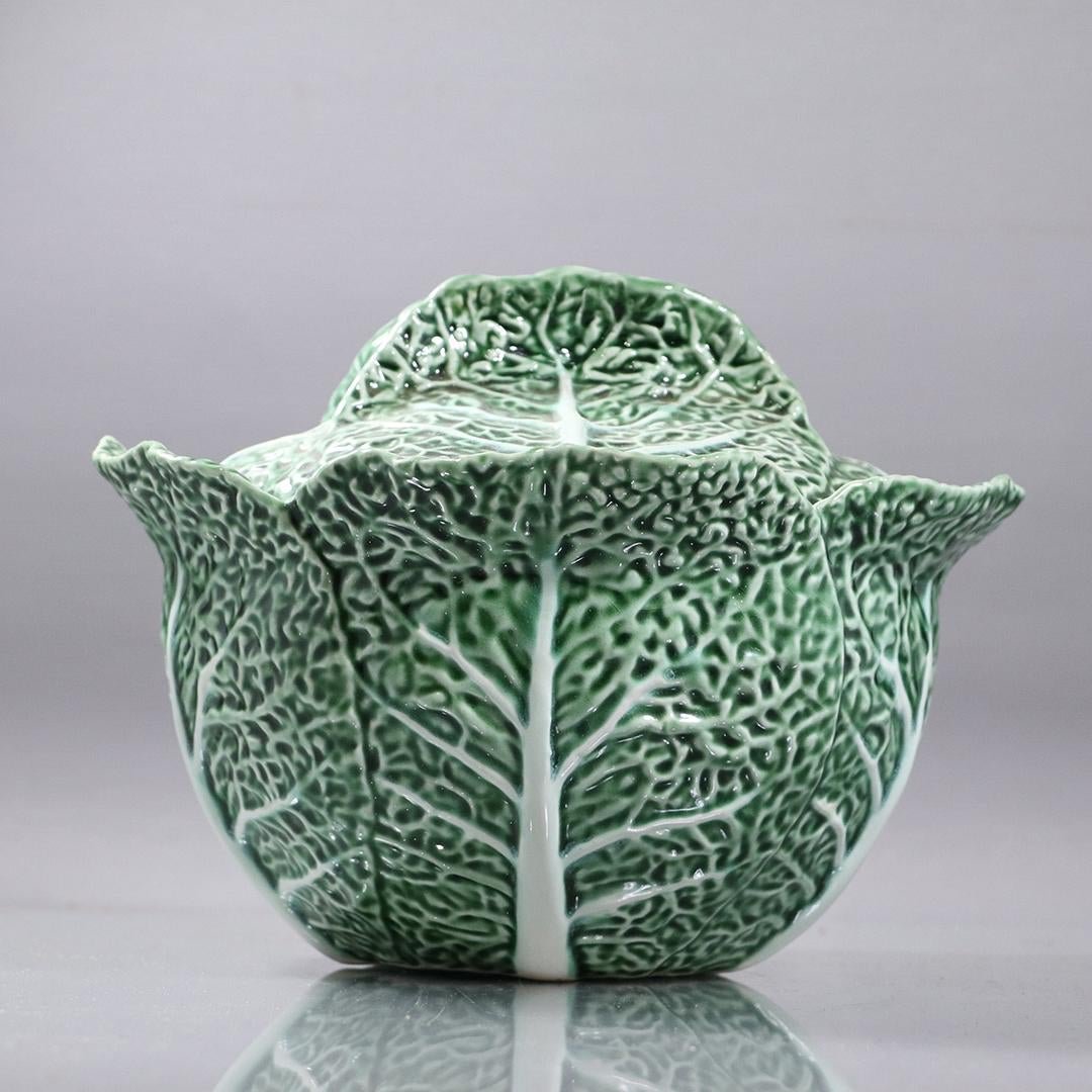Vintage Ceramic Cabbage Bowl with Cover (1 of 5)