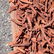 Leather Strips Shag Area Size Rug Light Brown - 2