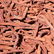 Leather Strips Shag Area Size Rug Light Brown - 3