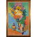 Yve Gee, Mid-Century Modern Oil/c Flowers Still Life