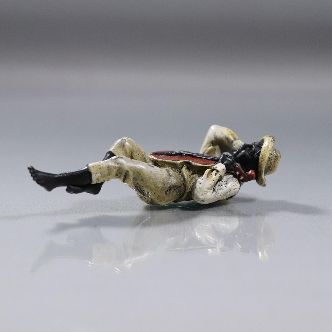 after Bergman Austria Bronze Reclining Man with Violin (1 of 6)