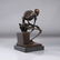 Milo, Bronze Skeleton Sculpture "The Thinker" , Signed - 2