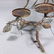 Metal Pine Combs Tier Stand Display for 4 Large Candles - 5