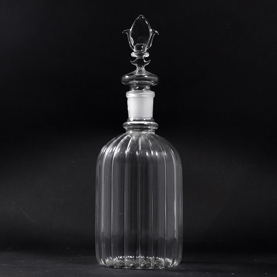 Mathias Paris Etched Signed Fine Crystal Glass Decanter (1 of 7)