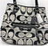 COACH Hand Bag - Grey and Black - Clean - 2