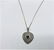 .925 Sterling Silver Necklace Heart Pendant Garnet Ctr. - 4