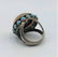 2 Pcs. Sterling Silver & Turquoise Ring and Bracelet - 7