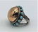2 Pcs. Sterling Silver & Turquoise Ring and Bracelet - 8