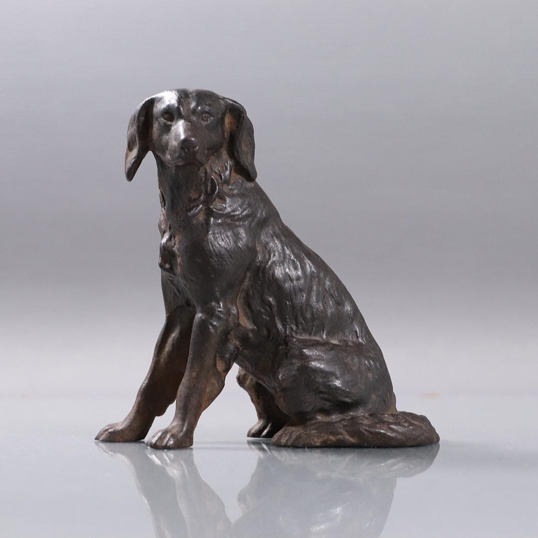 Vintage Cast Iron Dog Figure Door Stop (1 of 5)
